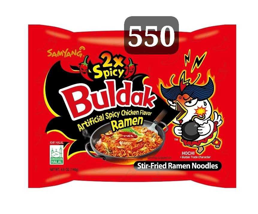 Spicy3x spicy2x and Buldak ramen