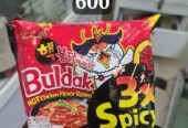 Spicy3x spicy2x and Buldak ramen